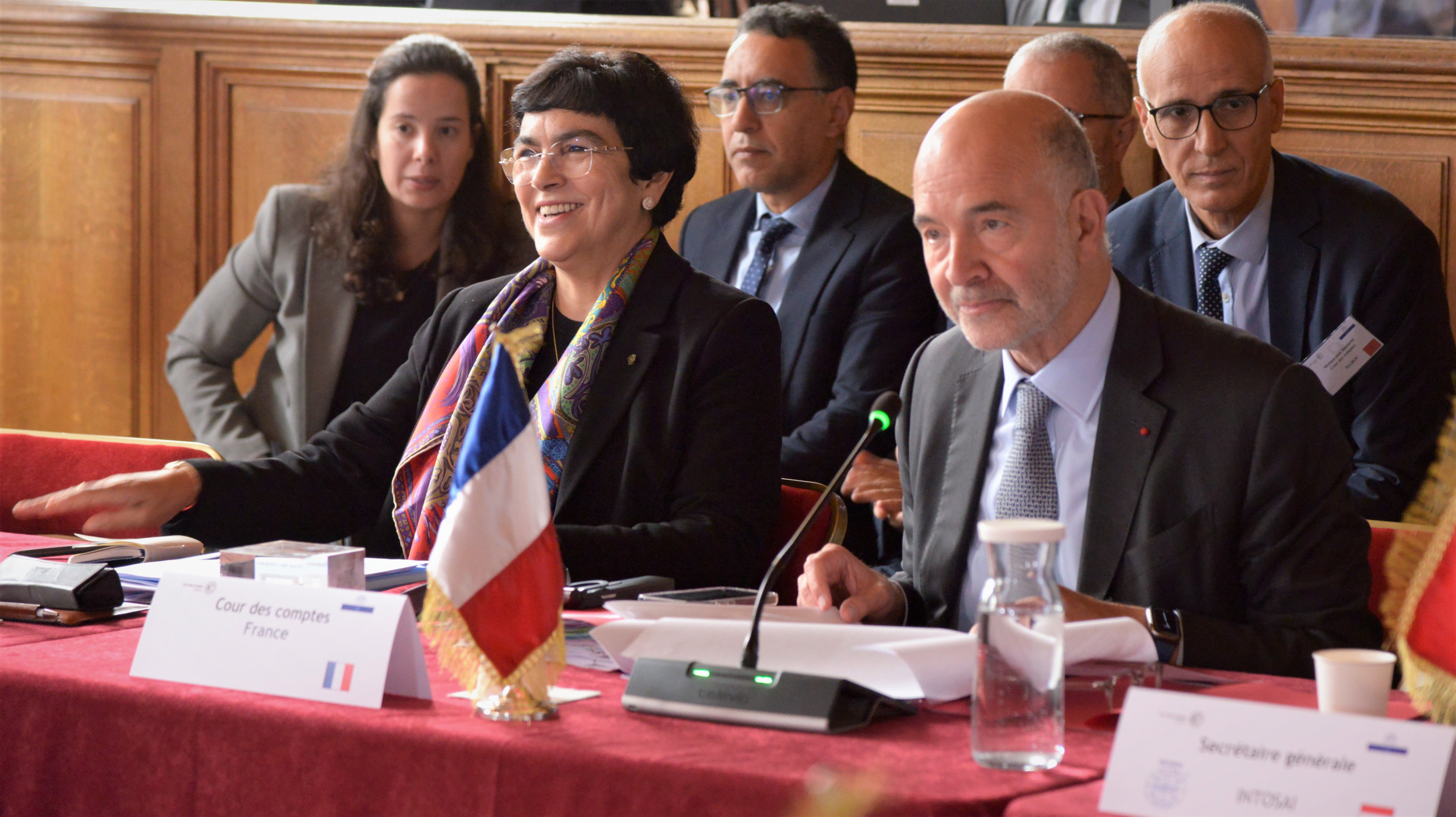 Zineb El Adaoui et Pierre Moscovici